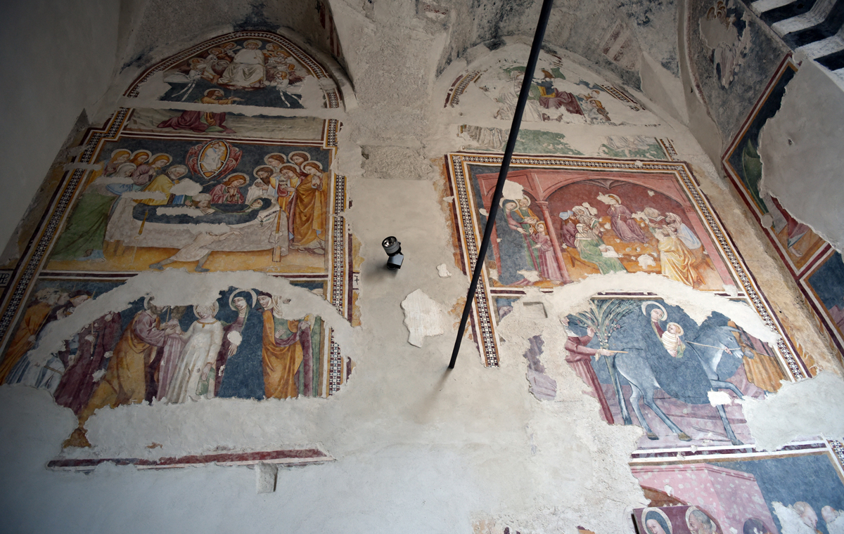 Cappella Oliveri, affreschi di Santa Caterina, veduta